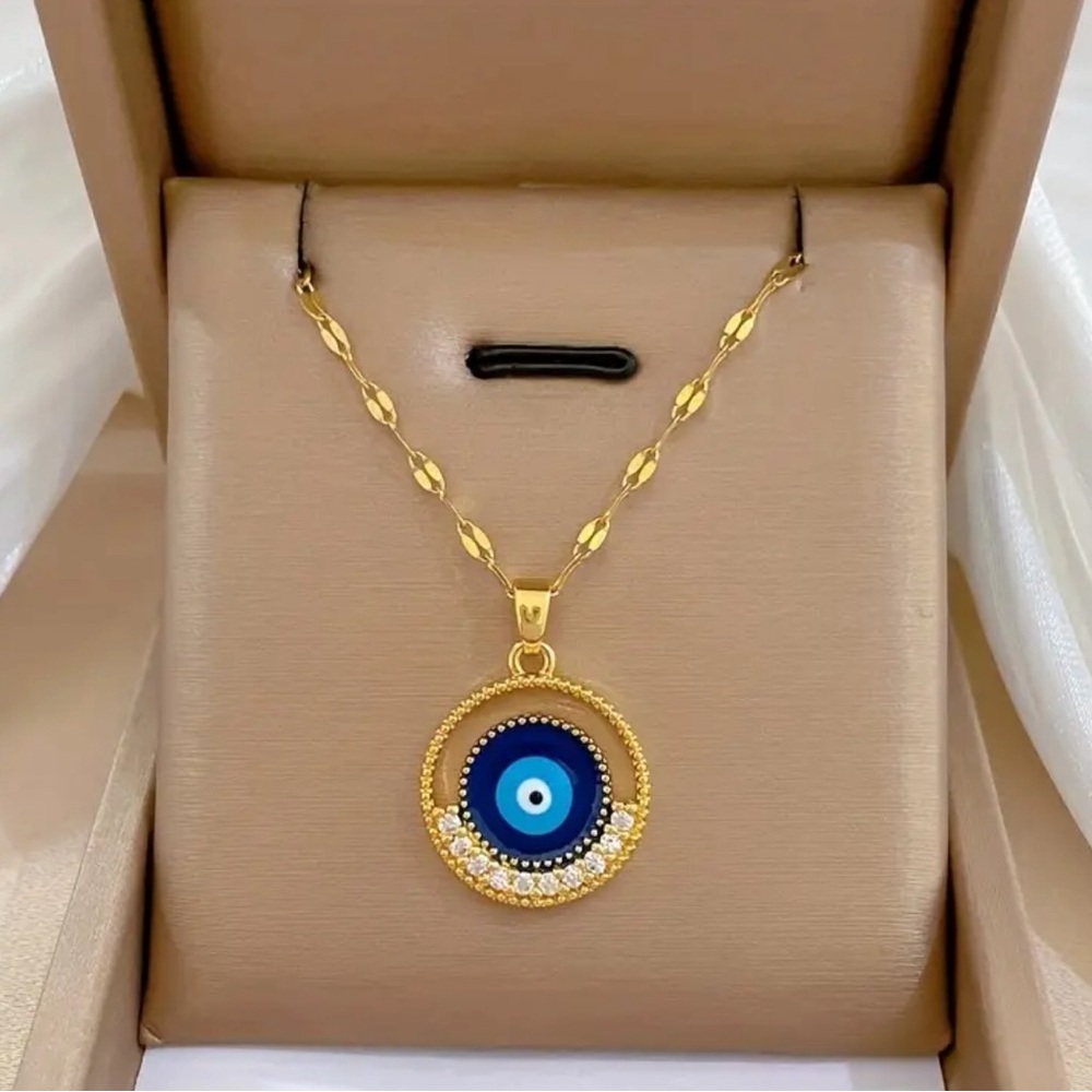STAINLESS STEEL EVIL EYE JEWELRY